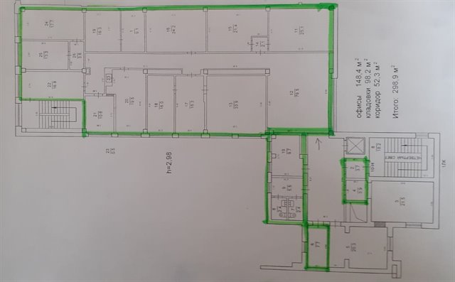 Аренда офисного блока 325,6 кв.м. по ул. Софийской