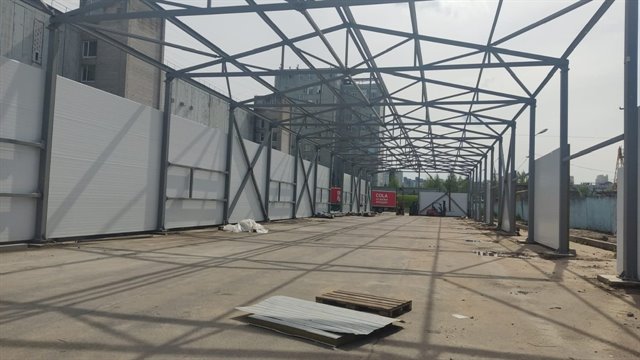 Предлагается в аренду под склад-производство, новое ОСЗ - 1300 м2,  на закрытой охраняемой территории