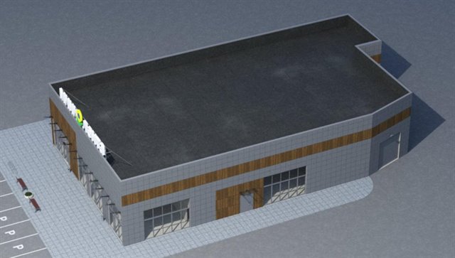 Продажа земельного участка 2392 м² с проектом супермаркета 778 м²