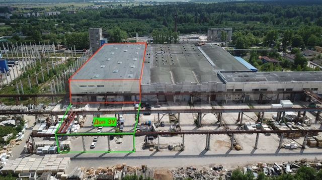 Аренда производственного цеха 8817 м² c 4 кран-балками