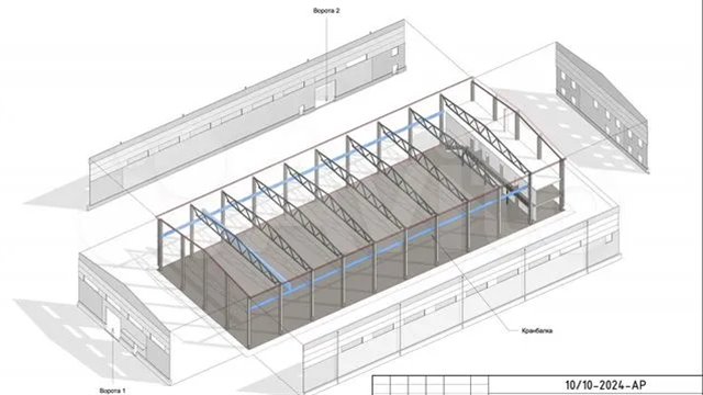 Аренда двух зданий под склад-производство от 1610 м² до 3220 м² c кран-балками до 10 т