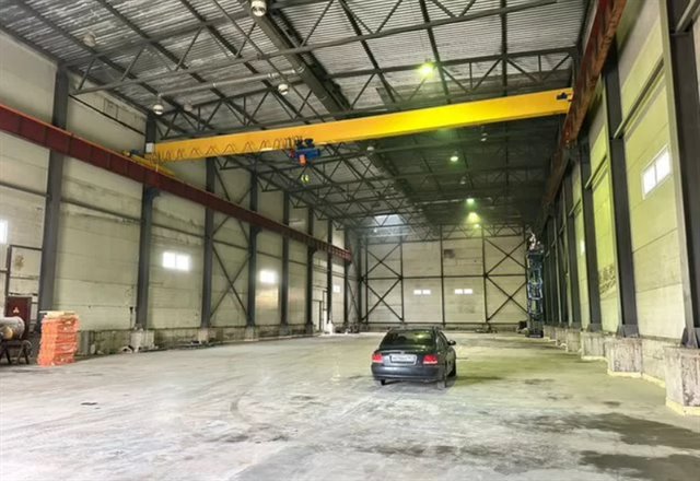 Аренда производственно-складского помещения класса А 1500 м² с кран-балкой на 10 т