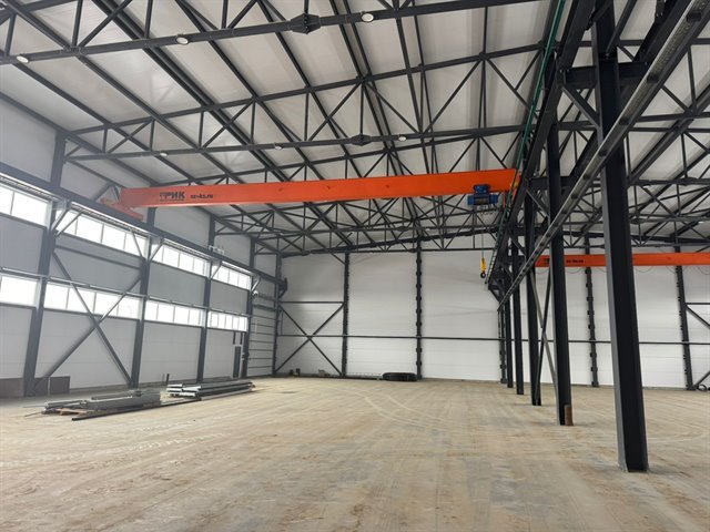 Аренда нового цеха 1300 м² с двумя кран-балками на 5 т